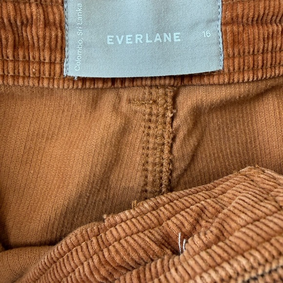 Everlane Sailor Corduroy Pants Womens 16 Toasted Coconut Wide Leg - Picture 5 of 7